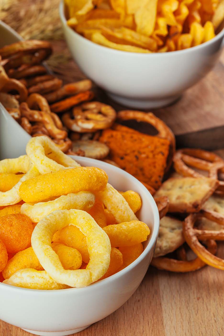 Surtido de snacks para picar