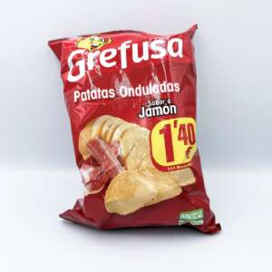 Grefusa Patatas Onduladas sabor Jamón